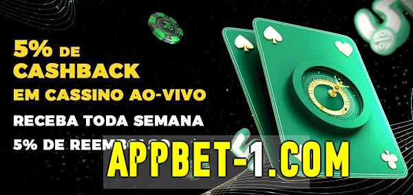 Promoções do cassino ao Vivo appbet 